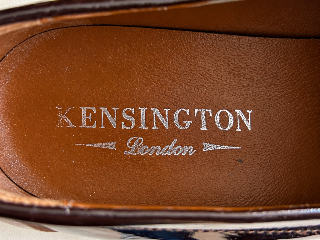 Kensington – Elegante Lackleder-Loafer in Dunkelbraun – Größe 37