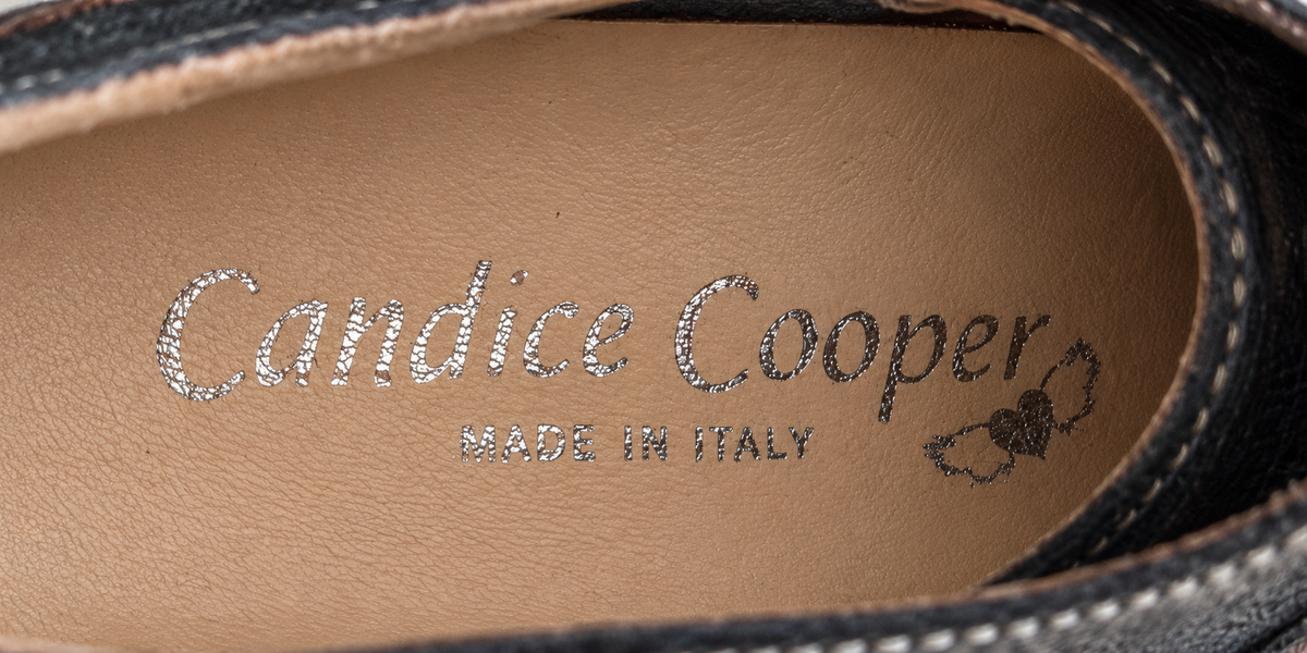Candice Cooper – Lässige Leder-Sneaker in Blau – Größe 38