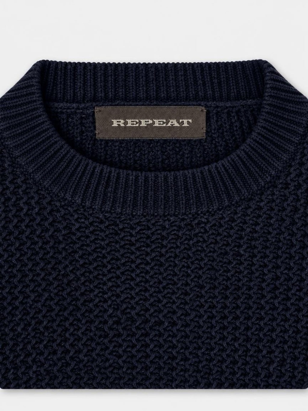 REPEAT – Strickpullover in Dunkelblau, Gr. 40