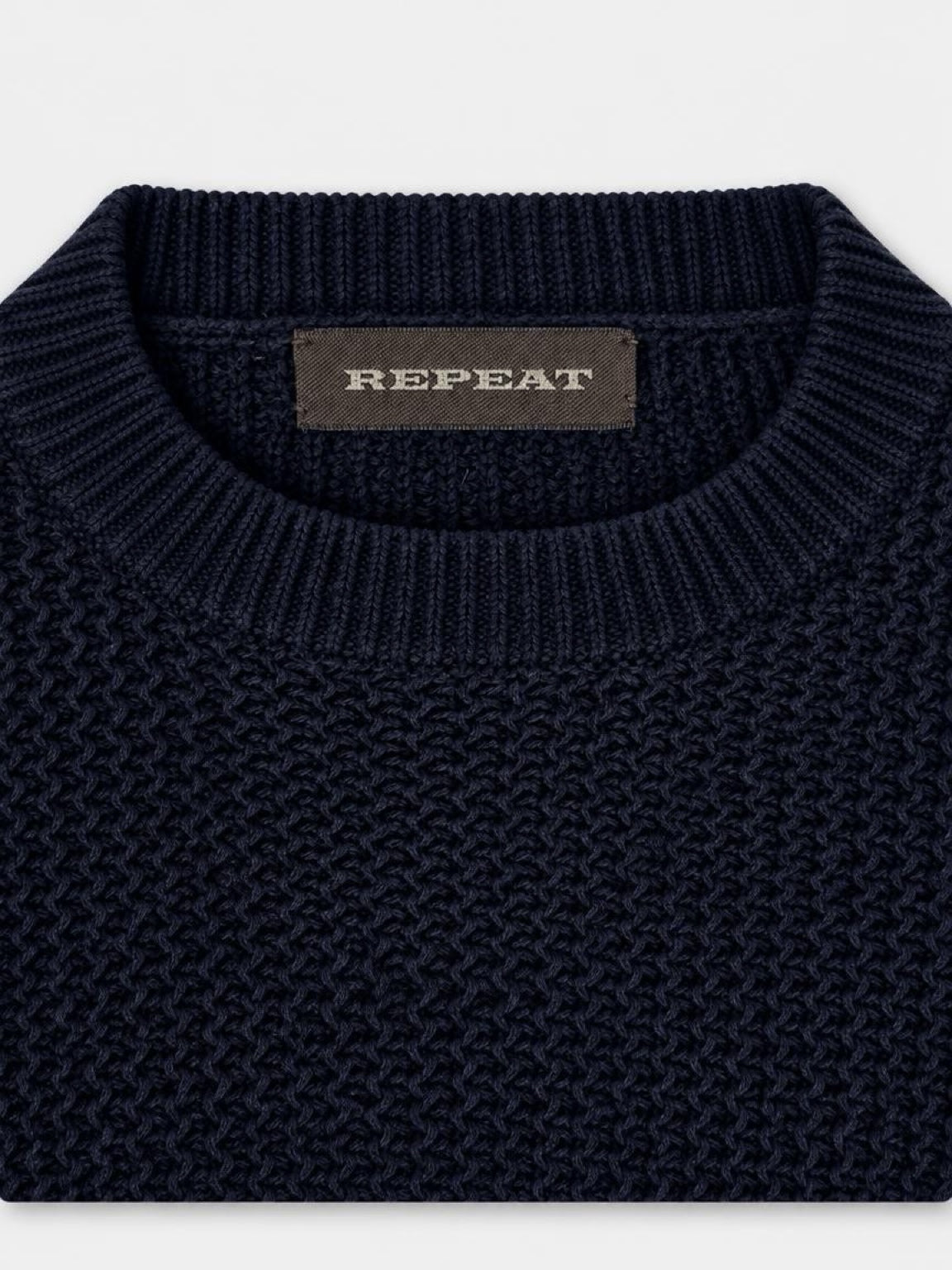 REPEAT – Strickpullover in Dunkelblau, Gr. 40