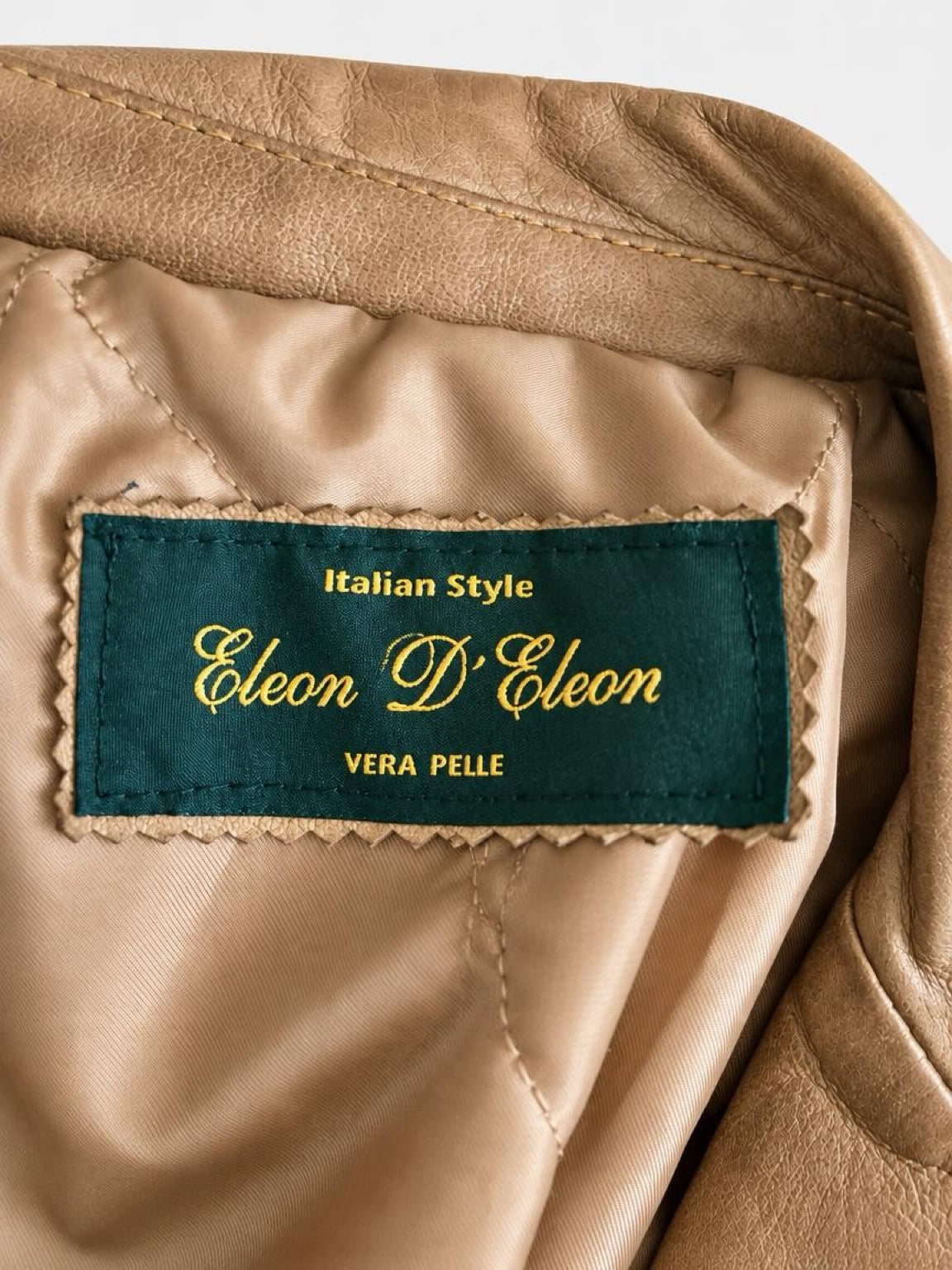 Eleon D’Eleon – Lederjacke in Cognacbraun