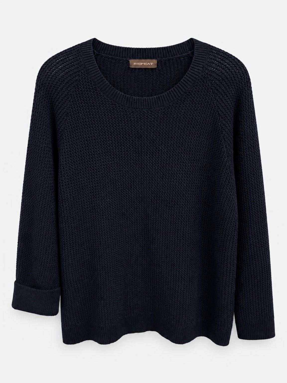REPEAT – Strickpullover in Dunkelblau, Gr. 40