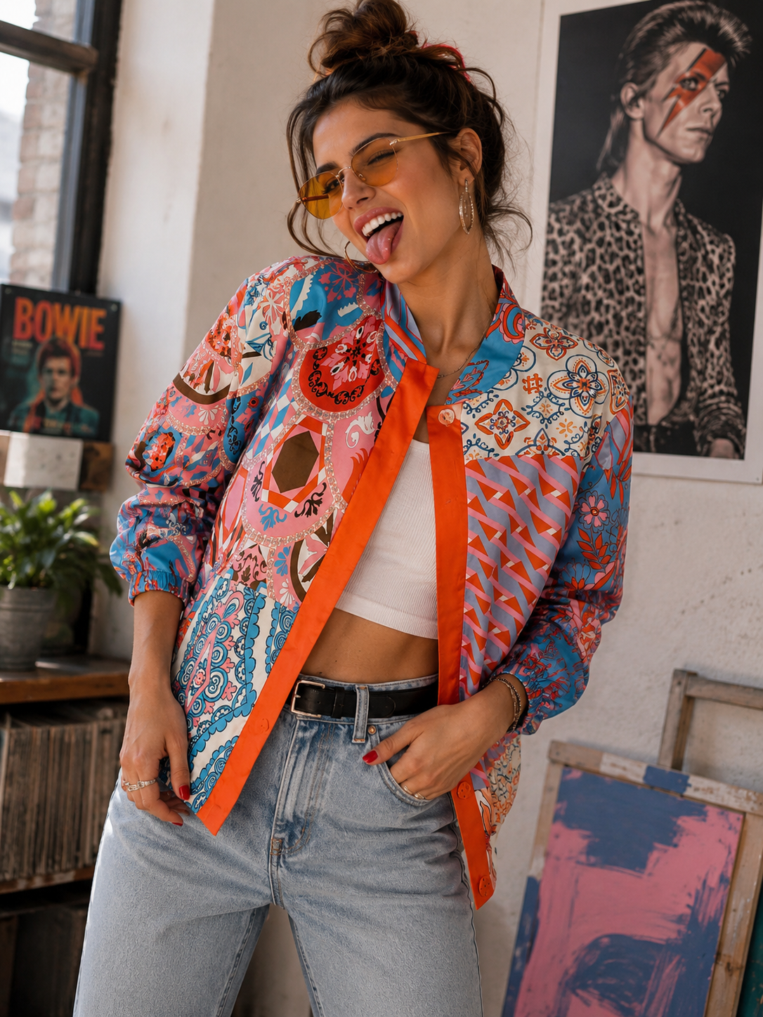 Madeleine Jacke im Blouson-Stil – Größe 40