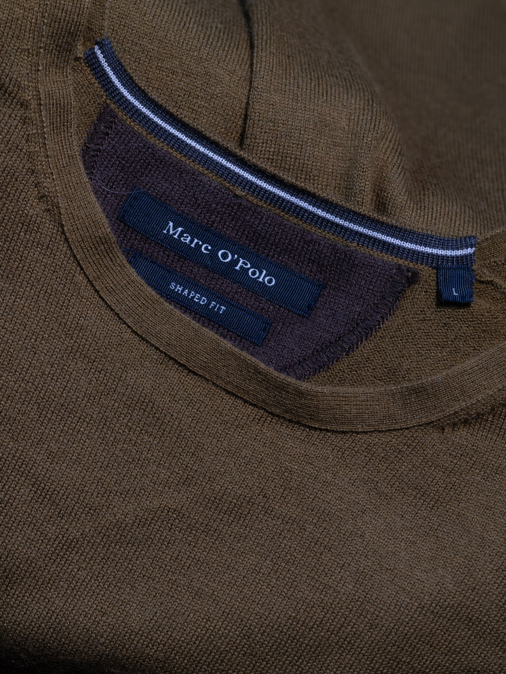 MARC O’POLO Pullover aus Schurwolle in Oliv