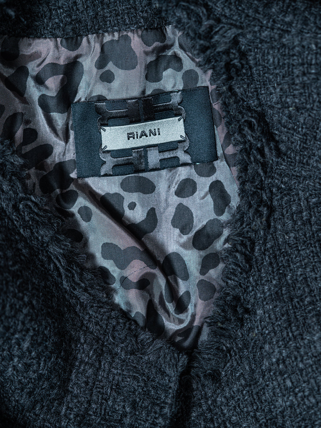 Riani Jacke mit strukturierter Oberfläche – Anthrazit – Größe 40