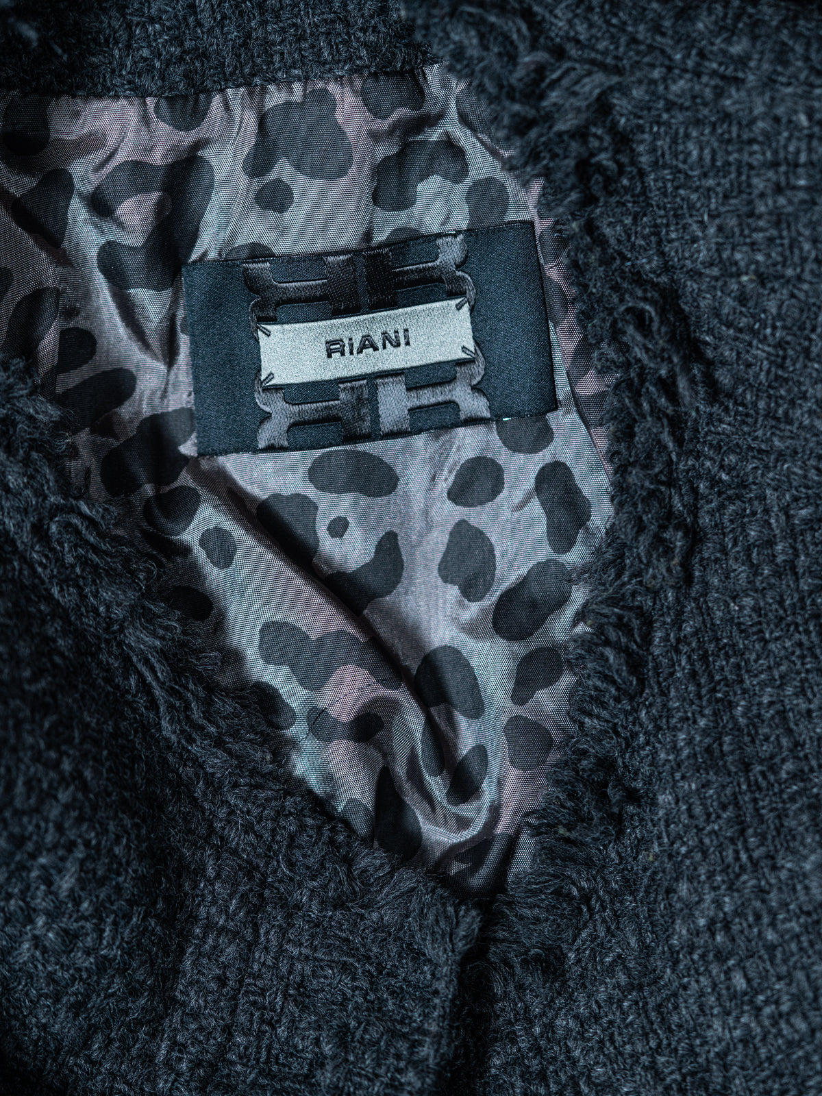 Riani Jacke mit strukturierter Oberfläche – Anthrazit – Größe 40