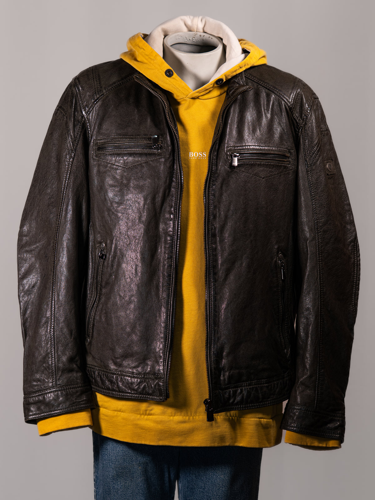Club of Gents Herren Lederjacke – Größe 54