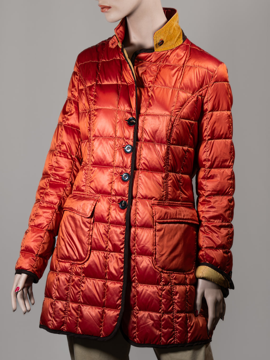 White Label Steppmantel – Größe 42 – Orange
