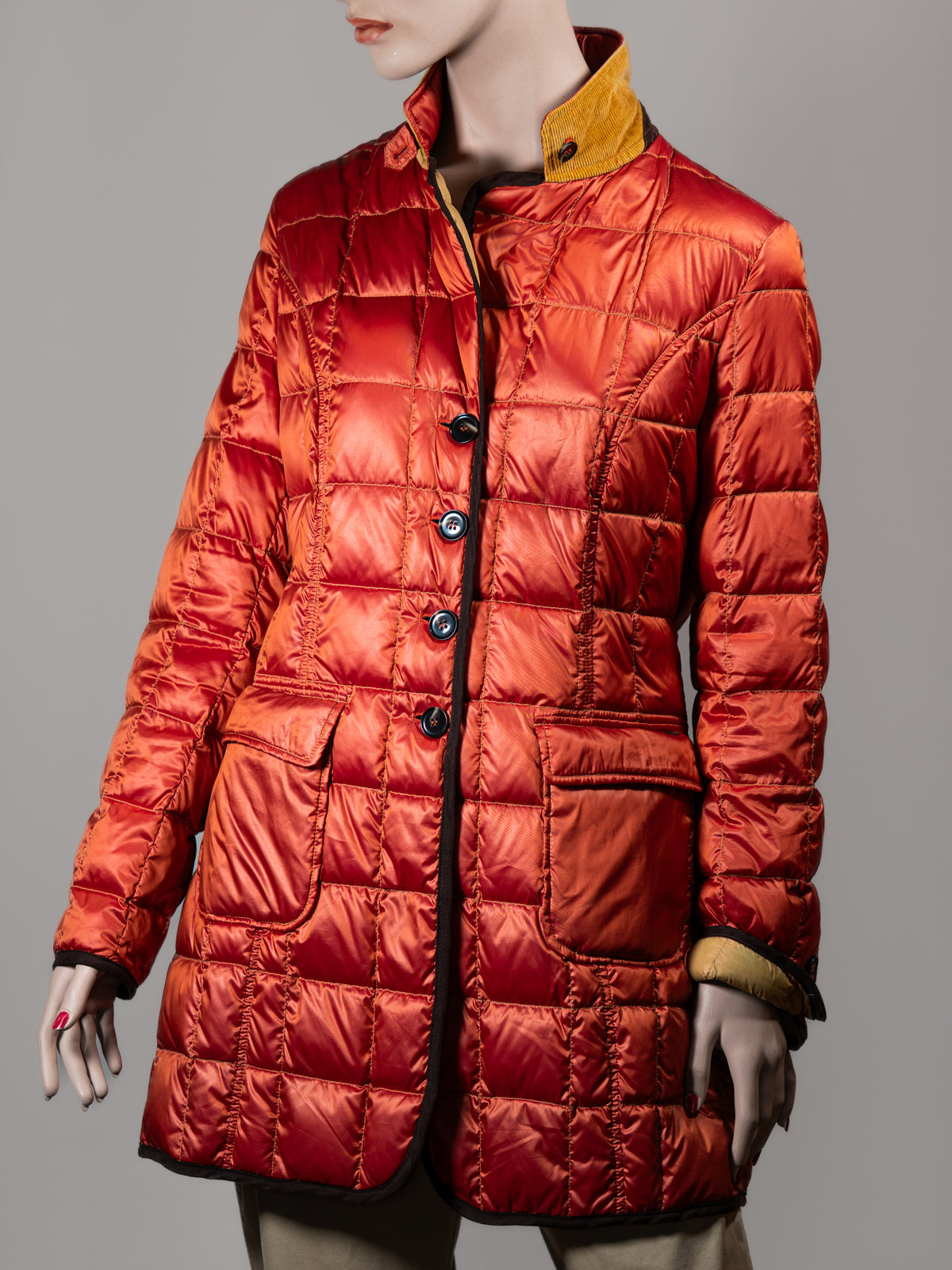 White Label Steppmantel – Größe 42 – Orange