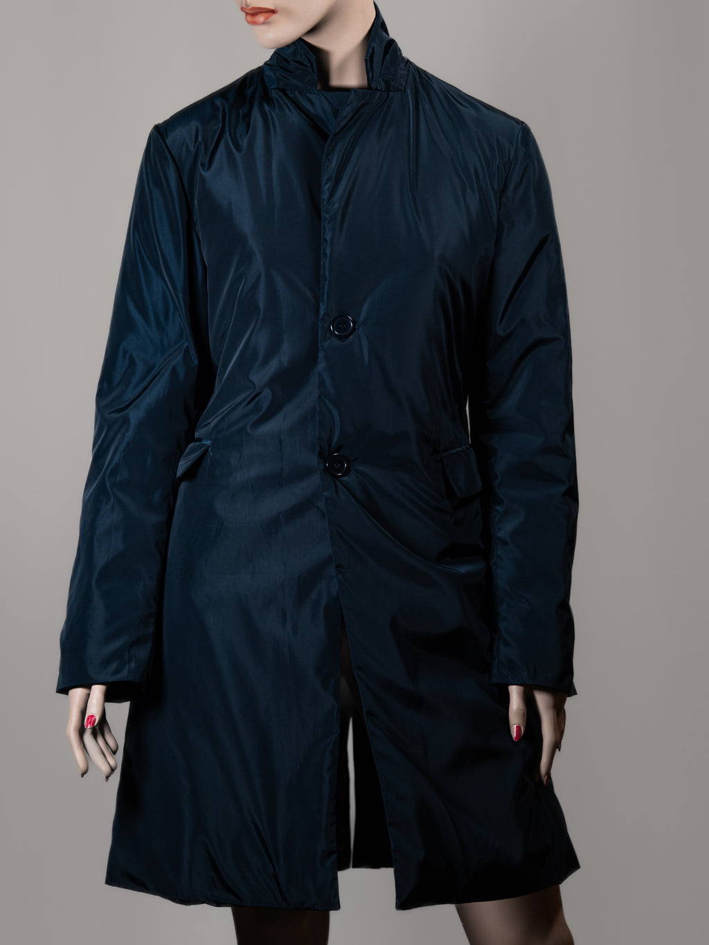 Brasi & Brasi Damen Mantel – Größe M – Dunkelblau