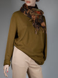 MARC O’POLO Pullover aus Schurwolle in Oliv