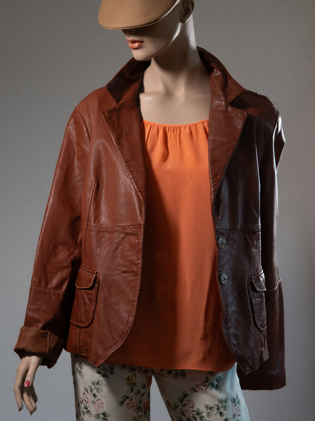 Lederjacke in Braun – lässiger Klassiker