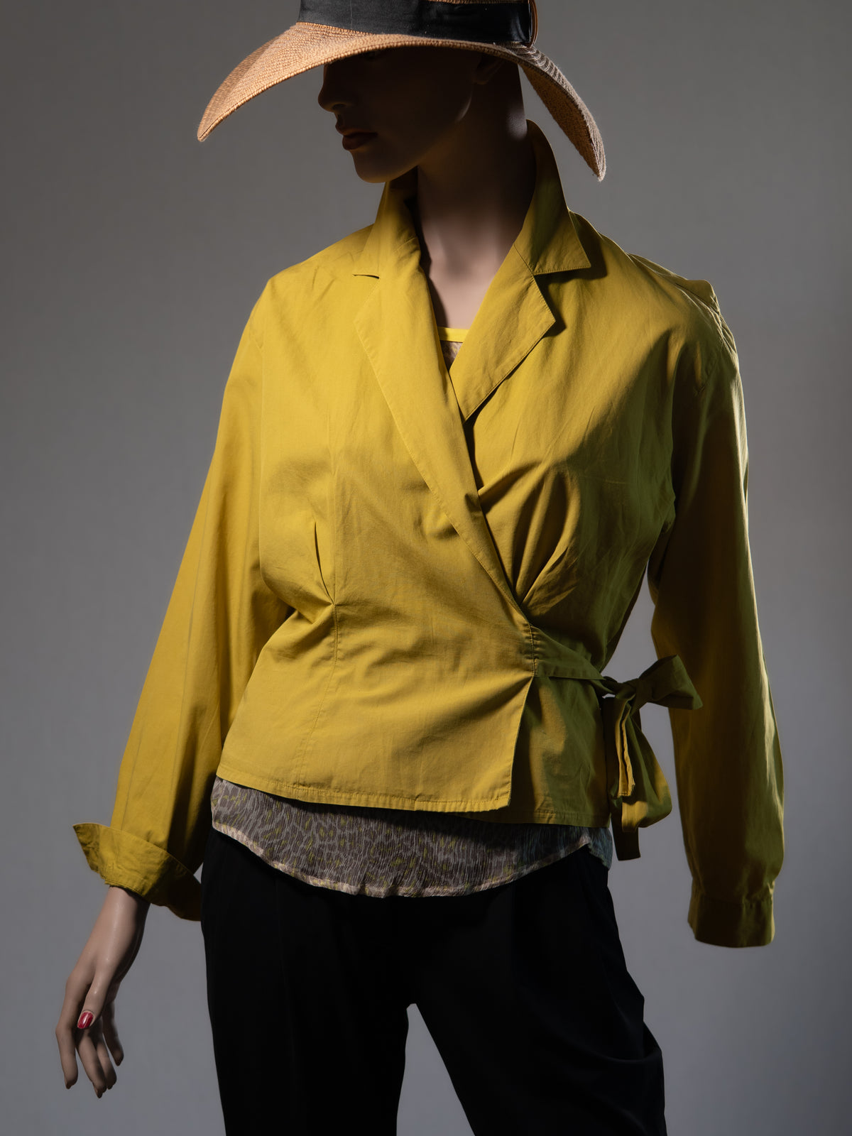 TANDEM Wickelbluse in Grün – Farbe kann sie