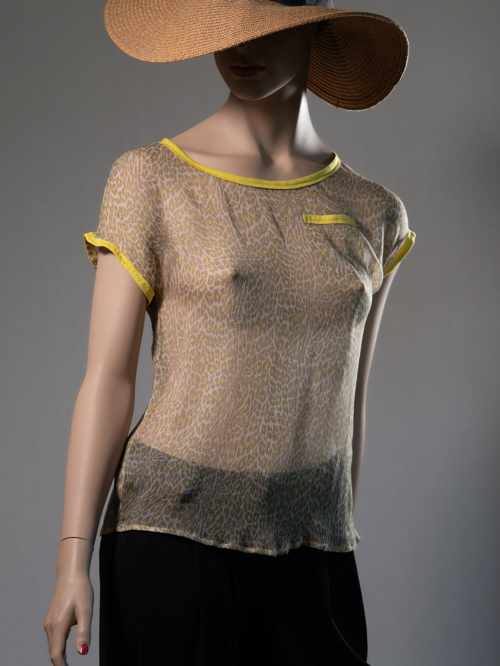 MARC CAIN Bluse – Leo trifft Neon