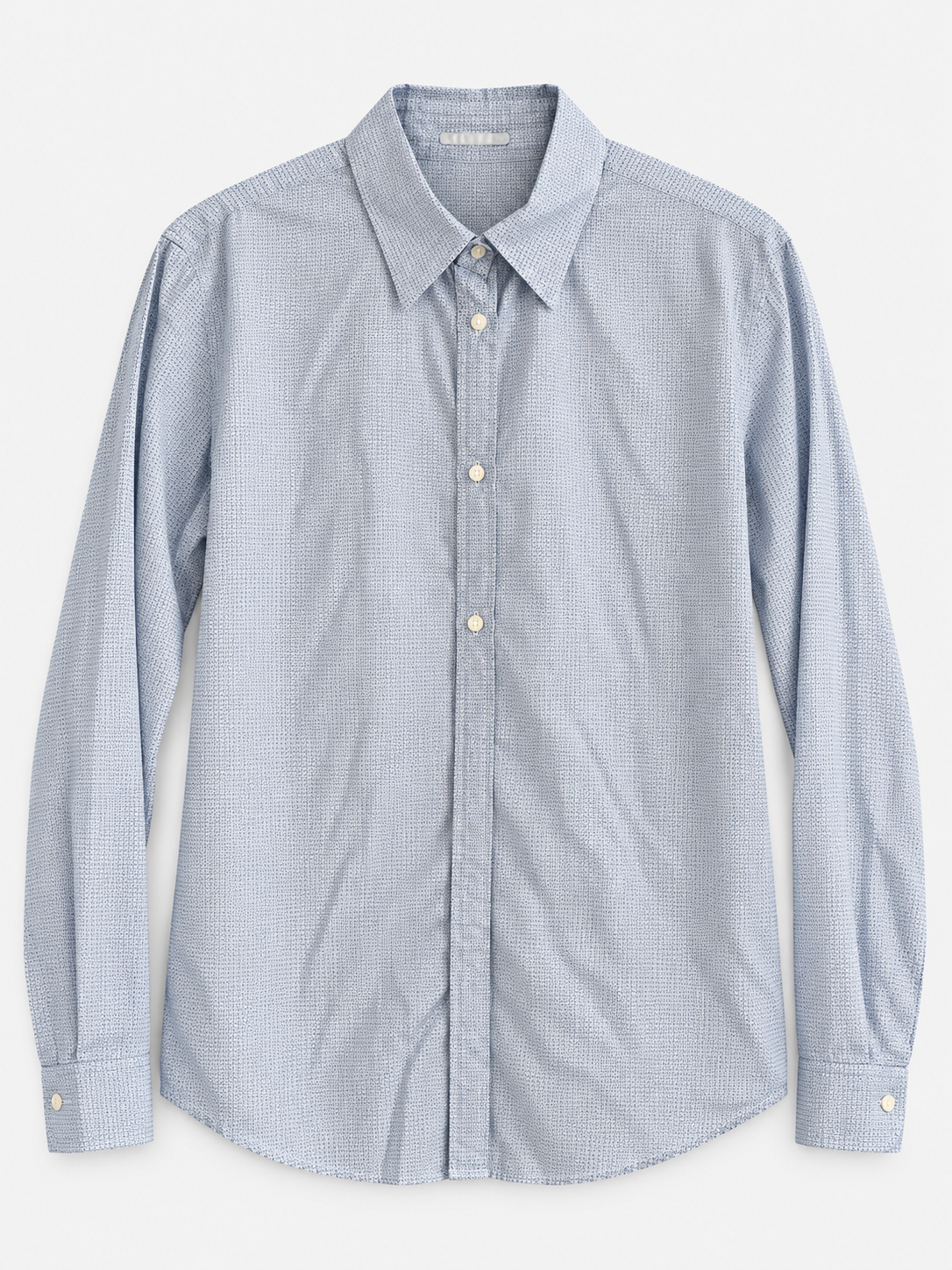 Marc O’Polo Bluse – Hellblau mit feinem Muster – Größe 38