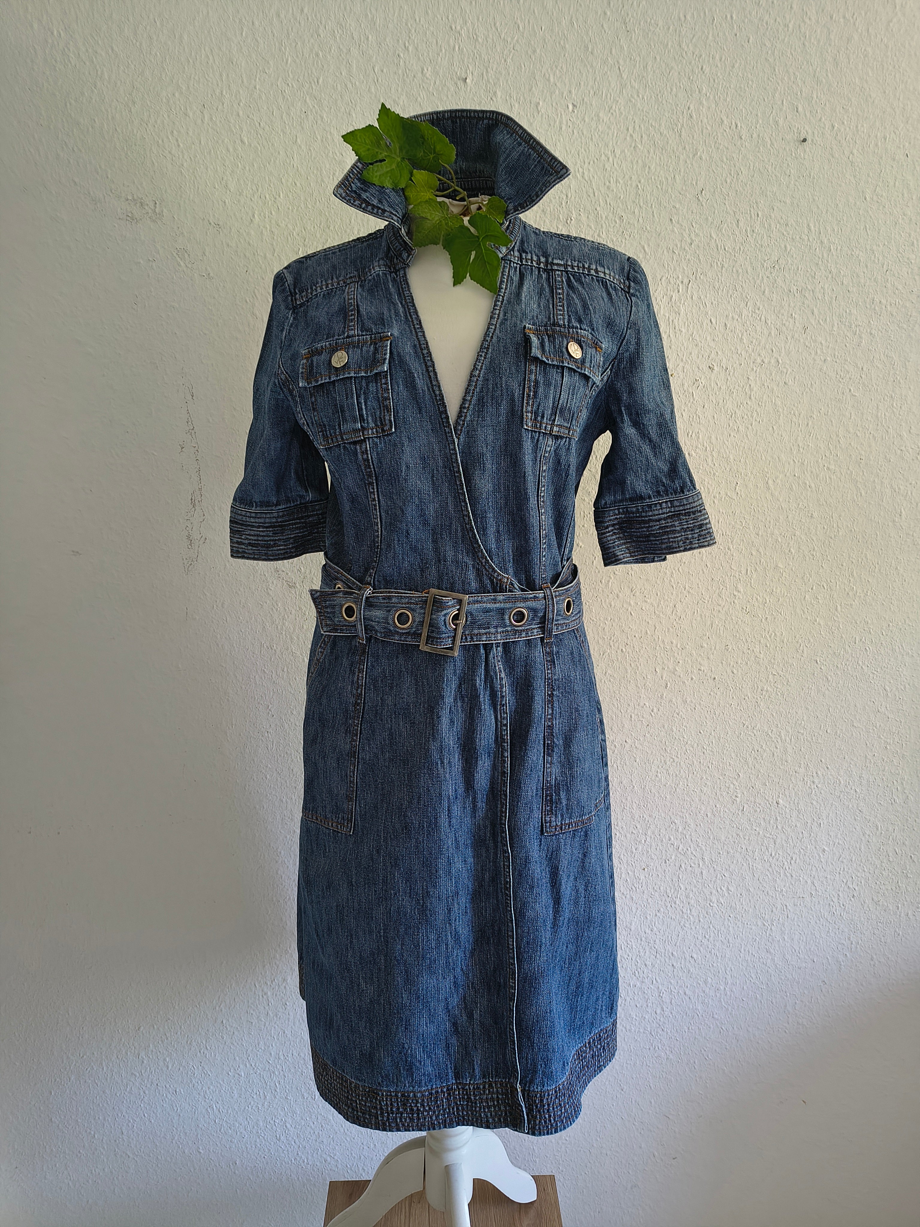 Diane von Furstenberg Wickelkleid – Größe 38 – Denim