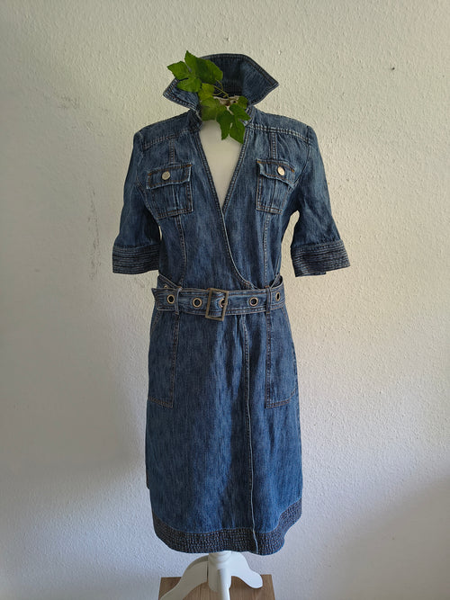 Diane von Furstenberg Wickelkleid – Größe 38 – Denim