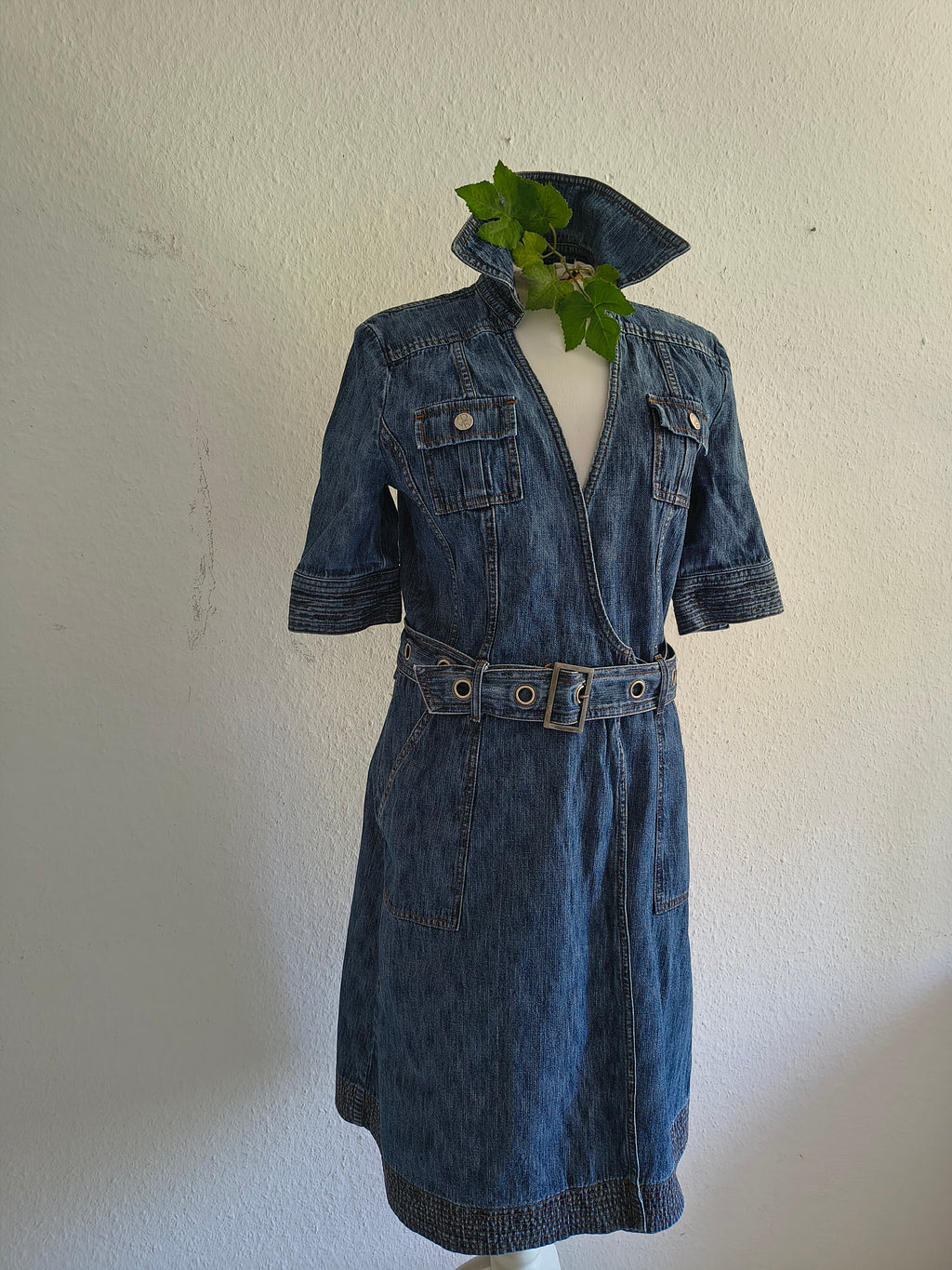 Diane von Furstenberg Wickelkleid – Größe 38 – Denim