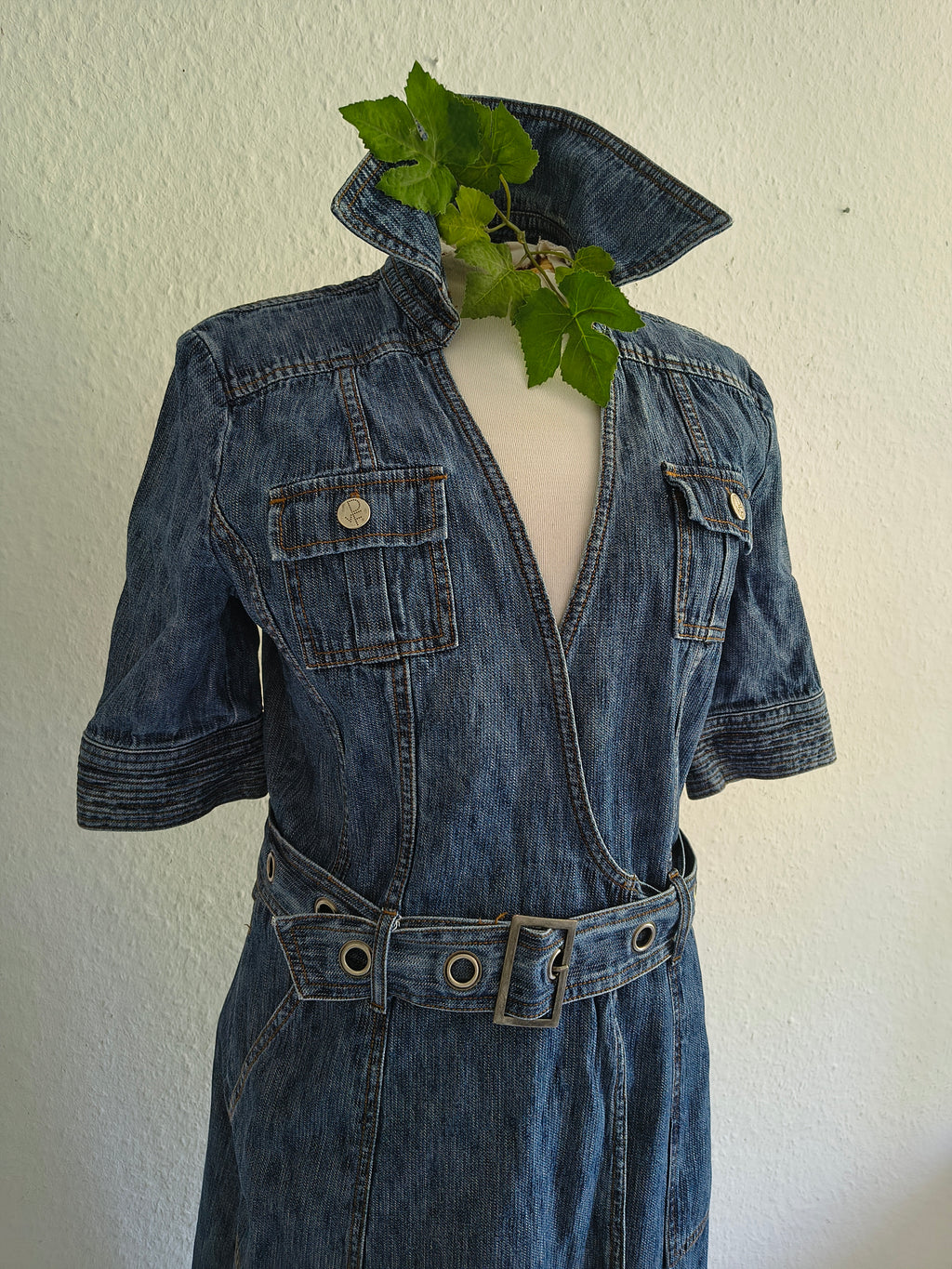 Diane von Furstenberg Wickelkleid – Größe 38 – Denim