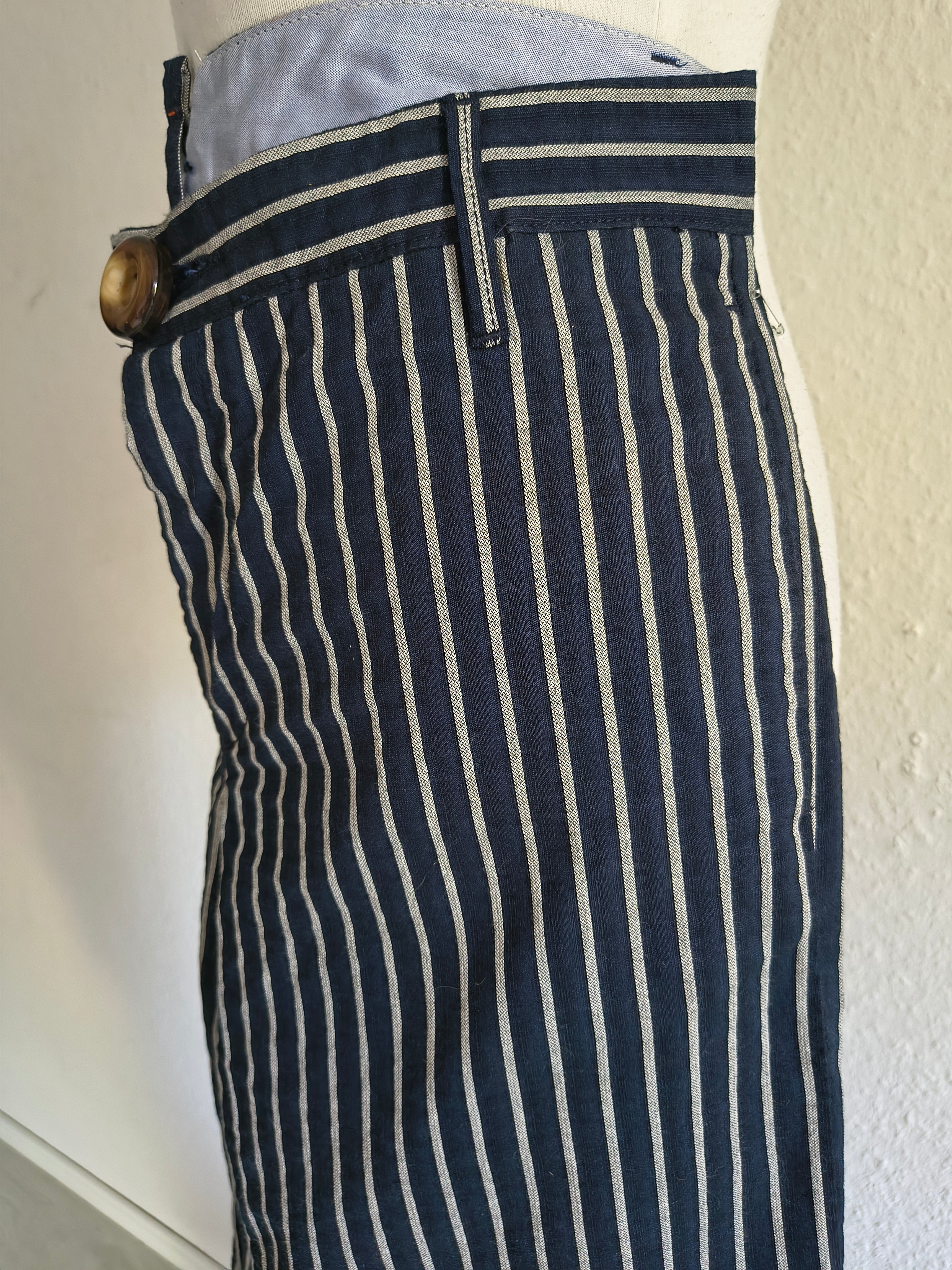 Maurizio Massimino Hose – IT 42 – Blau gestreift