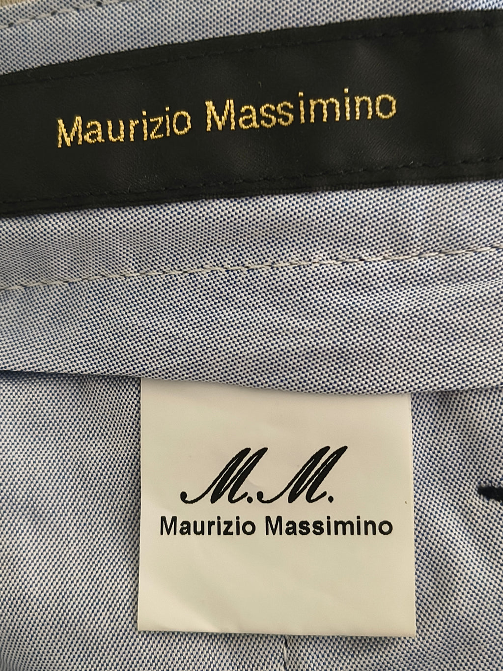 Maurizio Massimino Hose – IT 42 – Blau gestreift