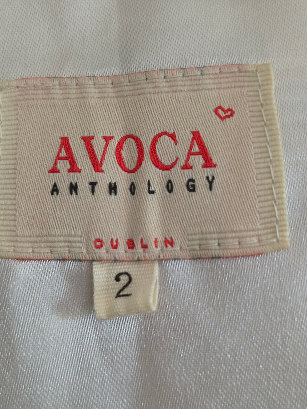 Avoca Kleid – Größe 2 (UK) – Rosé/Schwarz