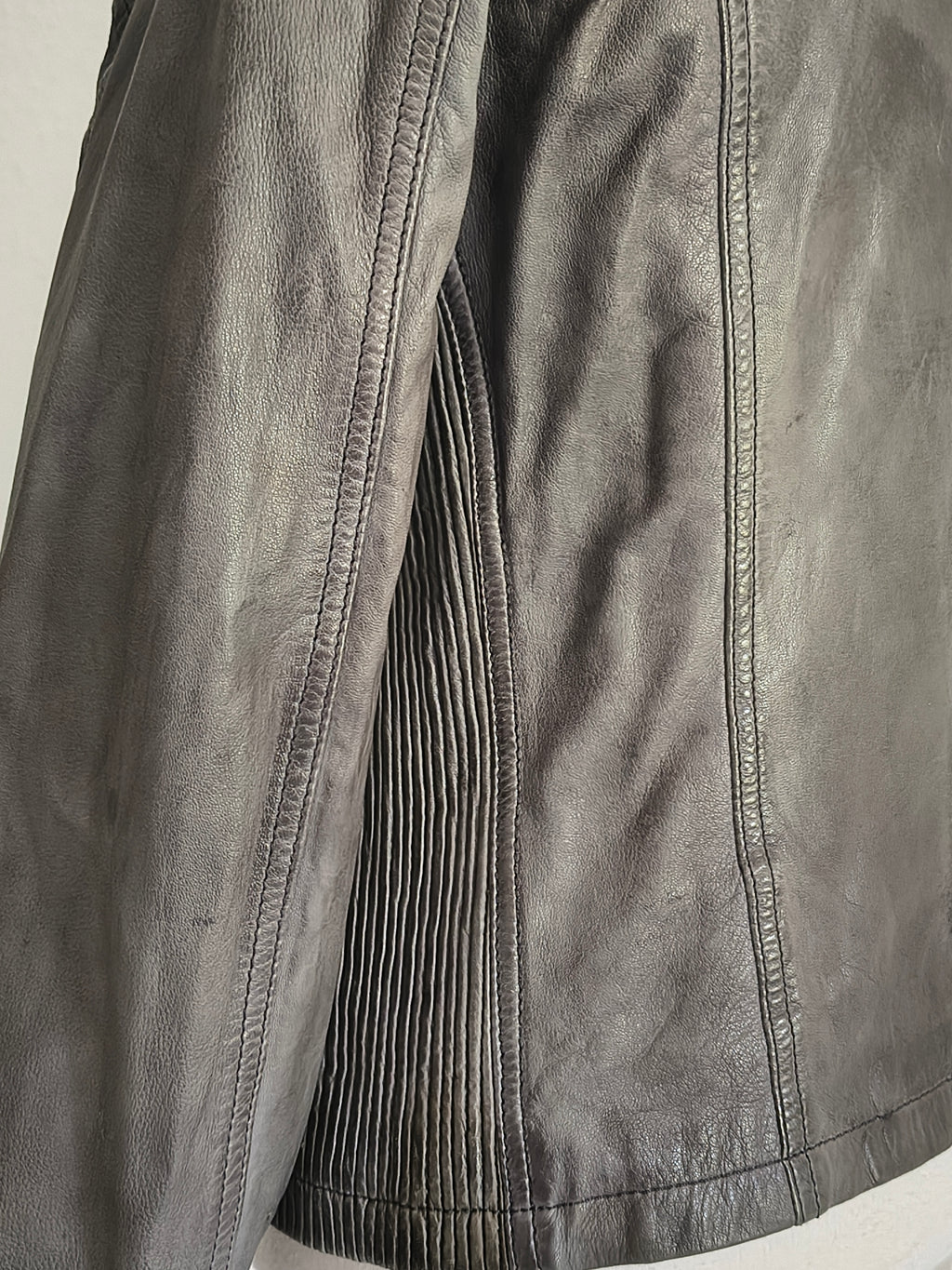 Gipsy Lederjacke – Größe M – Dunkelgrau