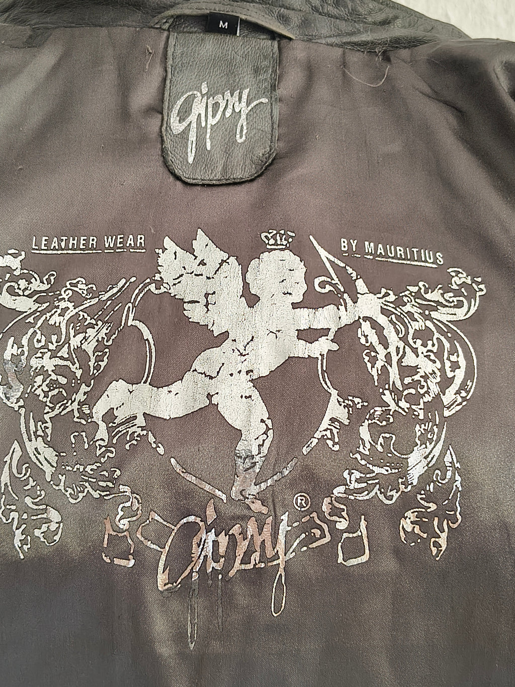 Gipsy Lederjacke – Größe M – Dunkelgrau