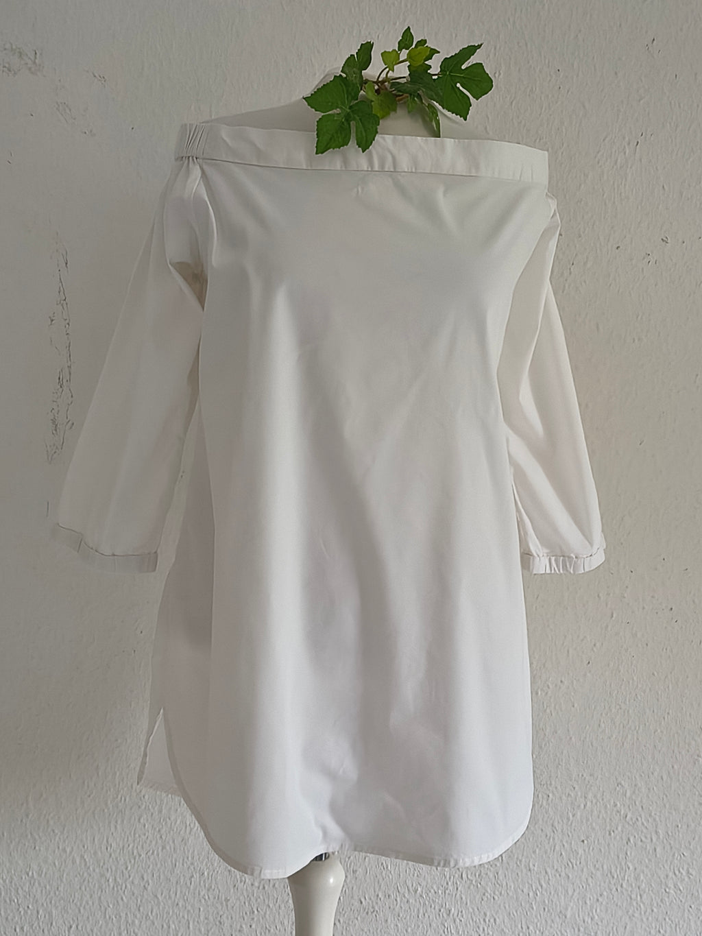 Steffen Schraut Bluse – Größe L – Weiß (Off-Shoulder)