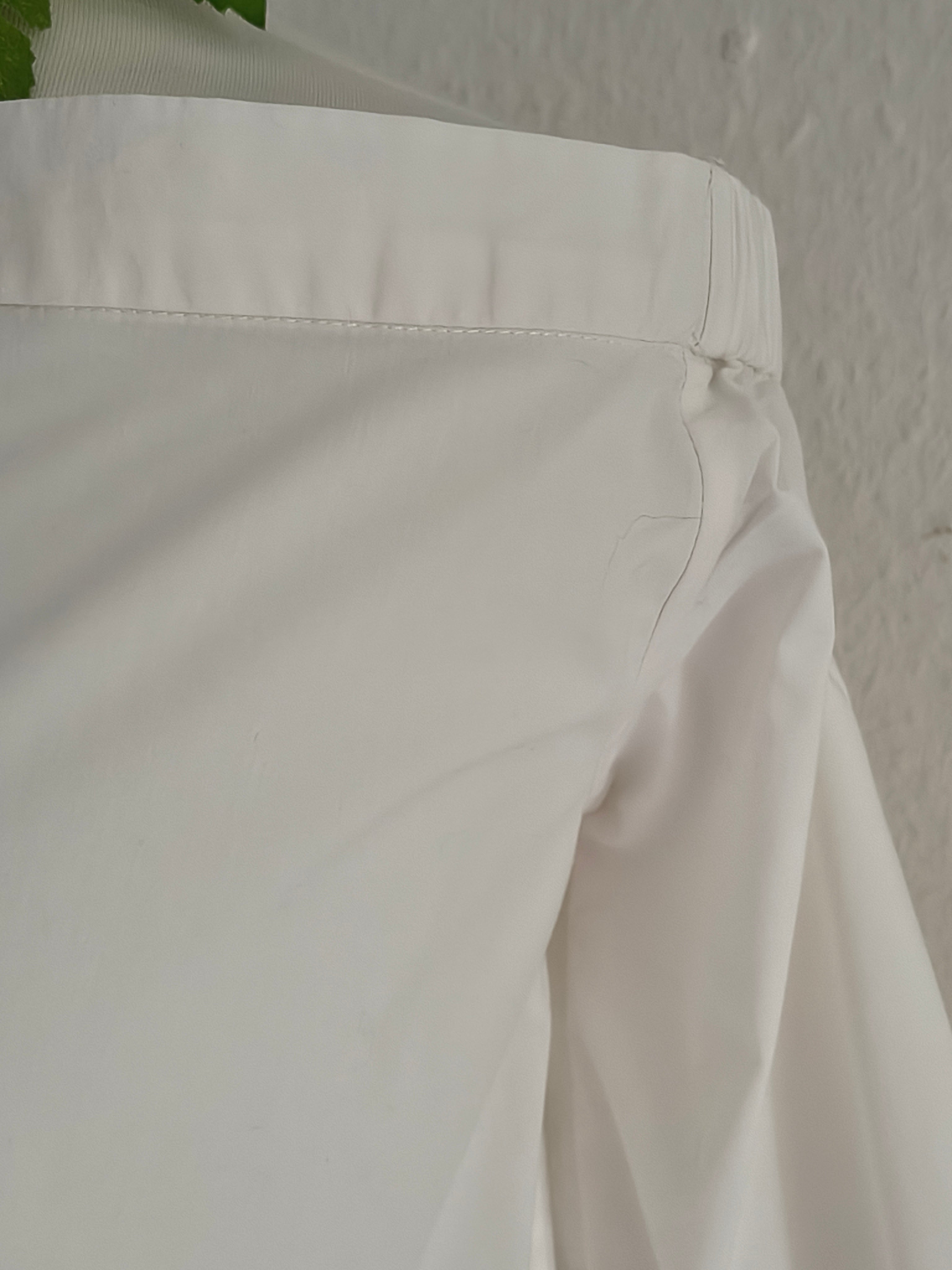 Steffen Schraut Bluse – Größe L – Weiß (Off-Shoulder)