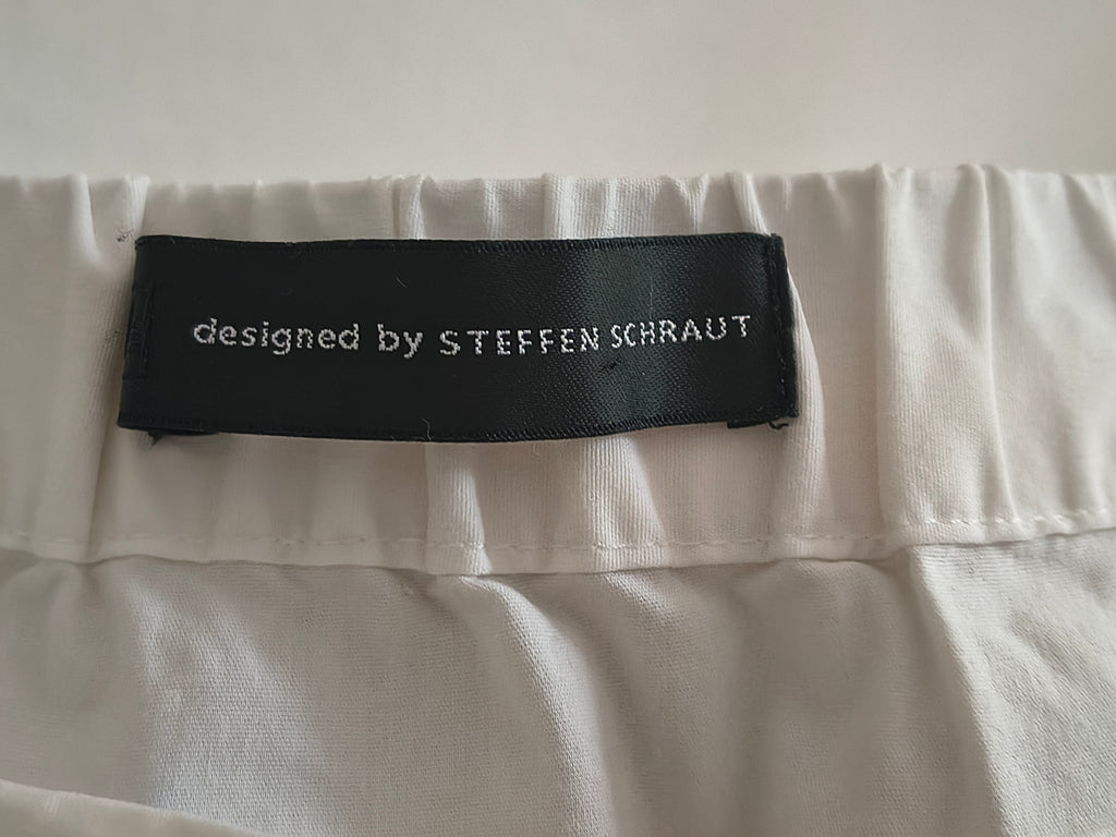 Steffen Schraut Bluse – Größe L – Weiß (Off-Shoulder)