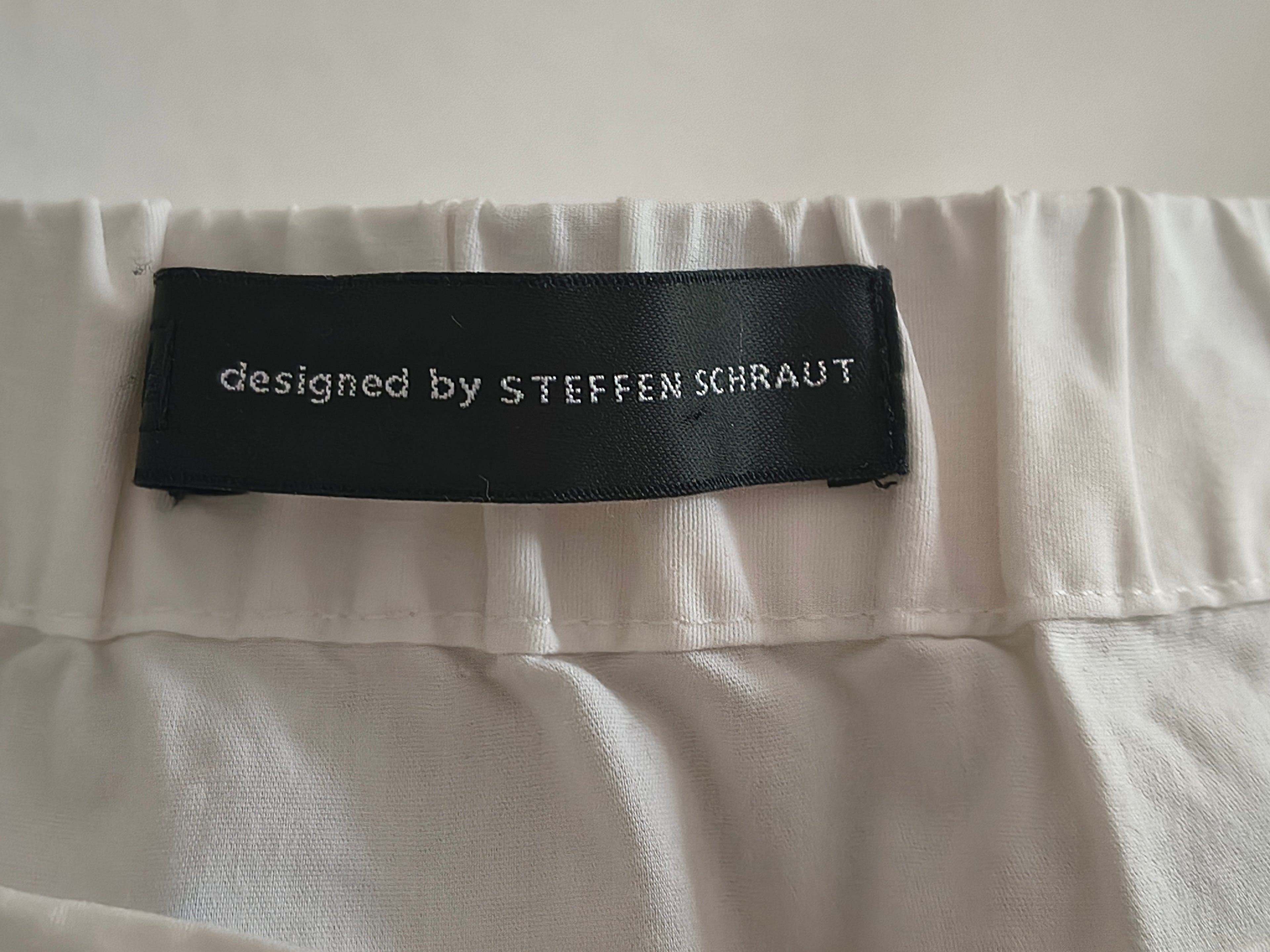Steffen Schraut Bluse – Größe L – Weiß (Off-Shoulder)