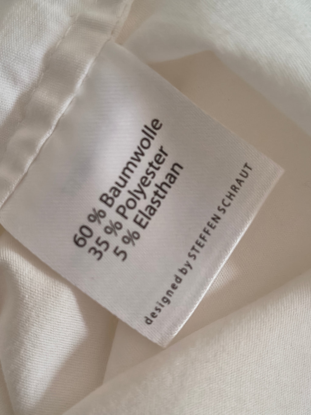 Steffen Schraut Bluse – Größe L – Weiß (Off-Shoulder)