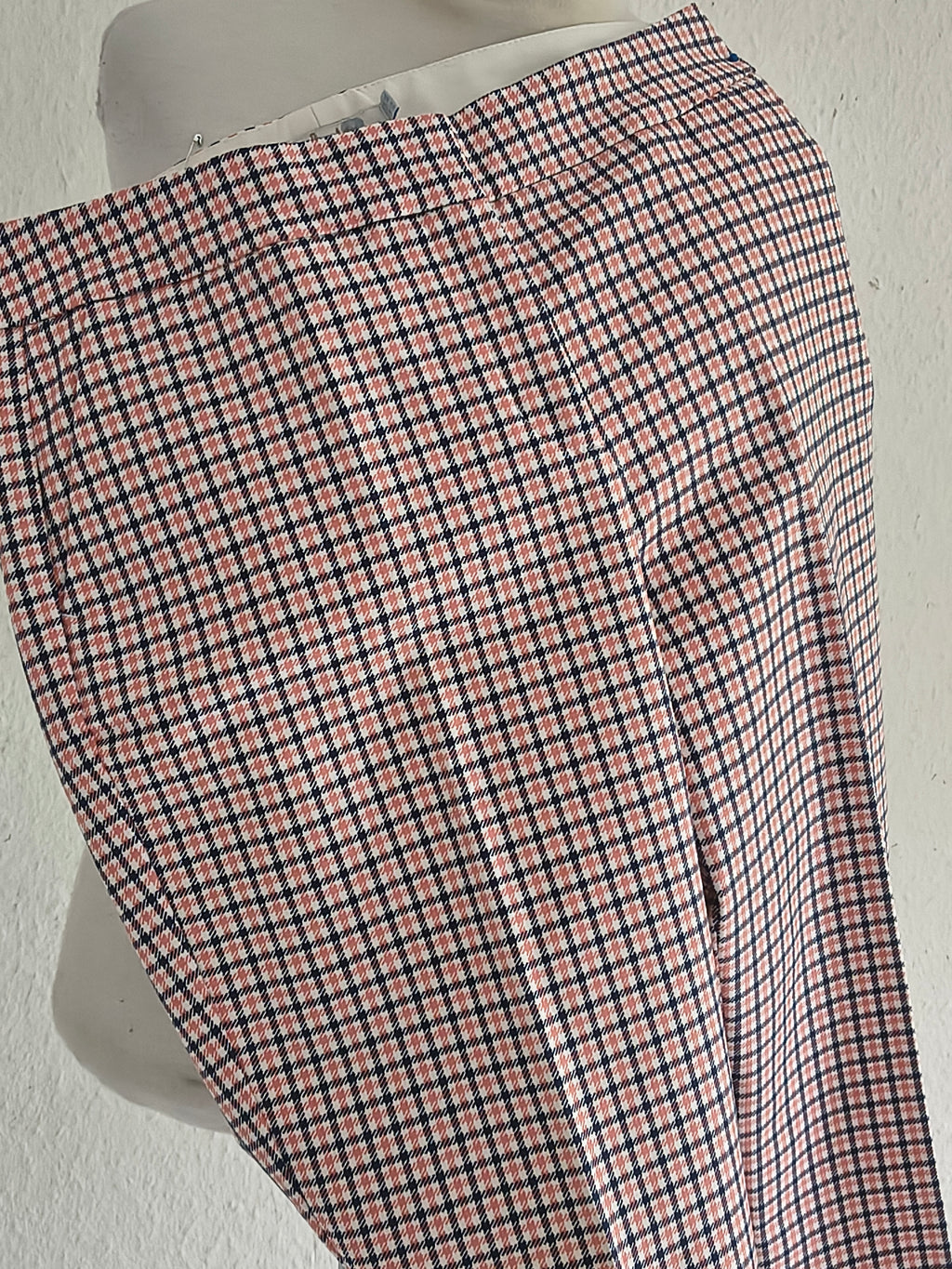 Boden Hose – Größe 38 (L) – Rosa/Blau Hahnentritt