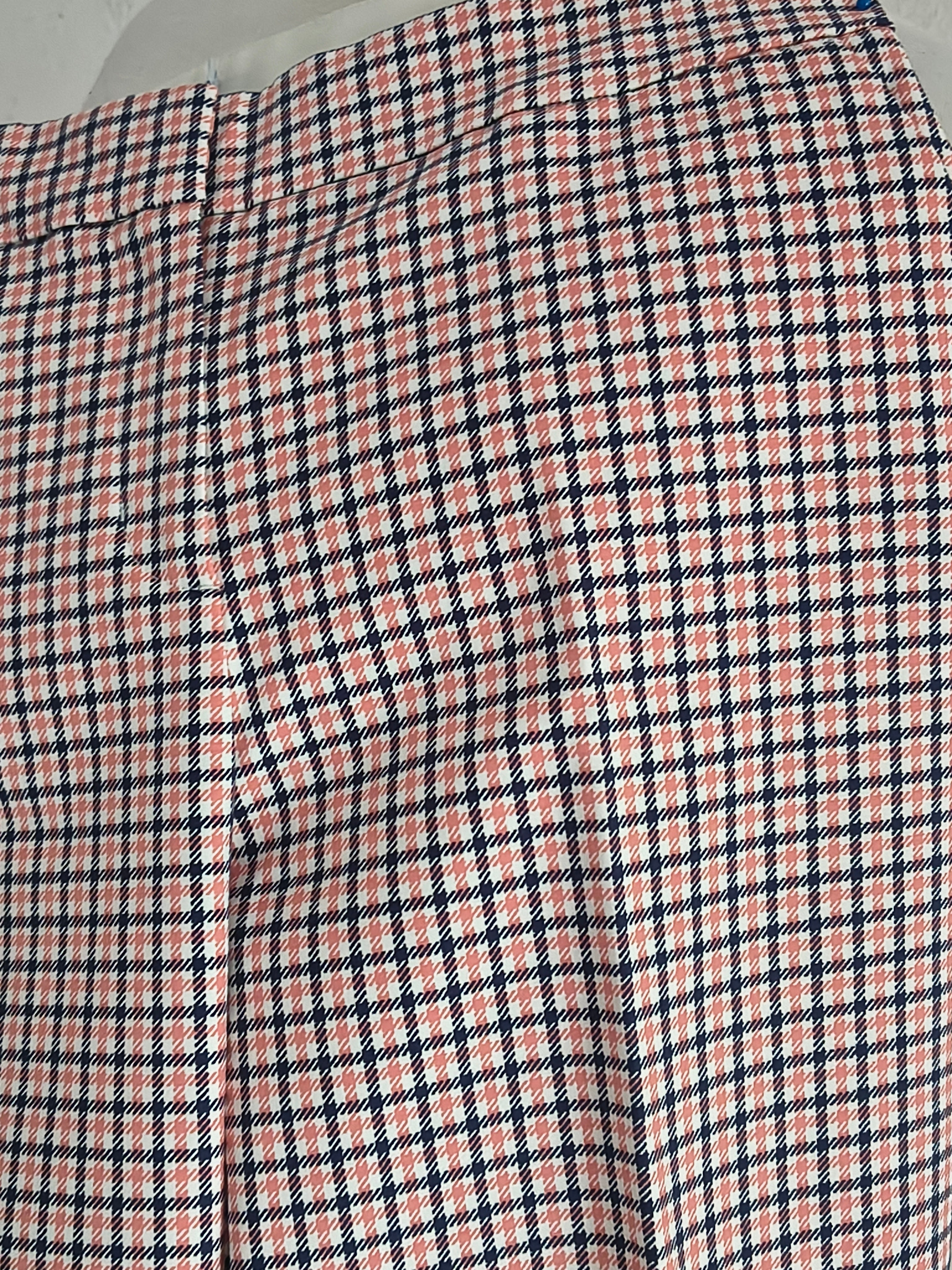 Boden Hose – Größe 38 (L) – Rosa/Blau Hahnentritt