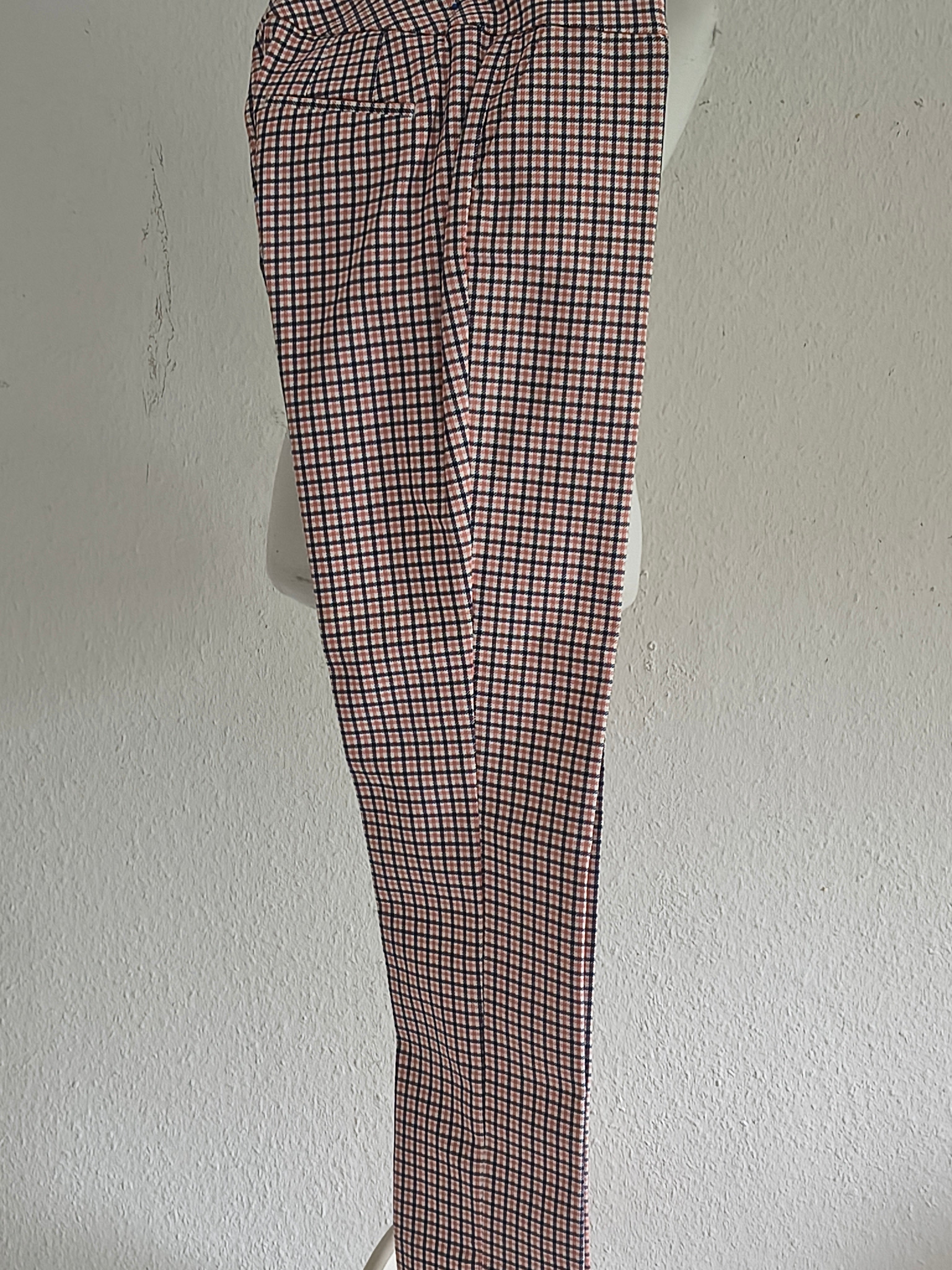 Boden Hose – Größe 38 (L) – Rosa/Blau Hahnentritt