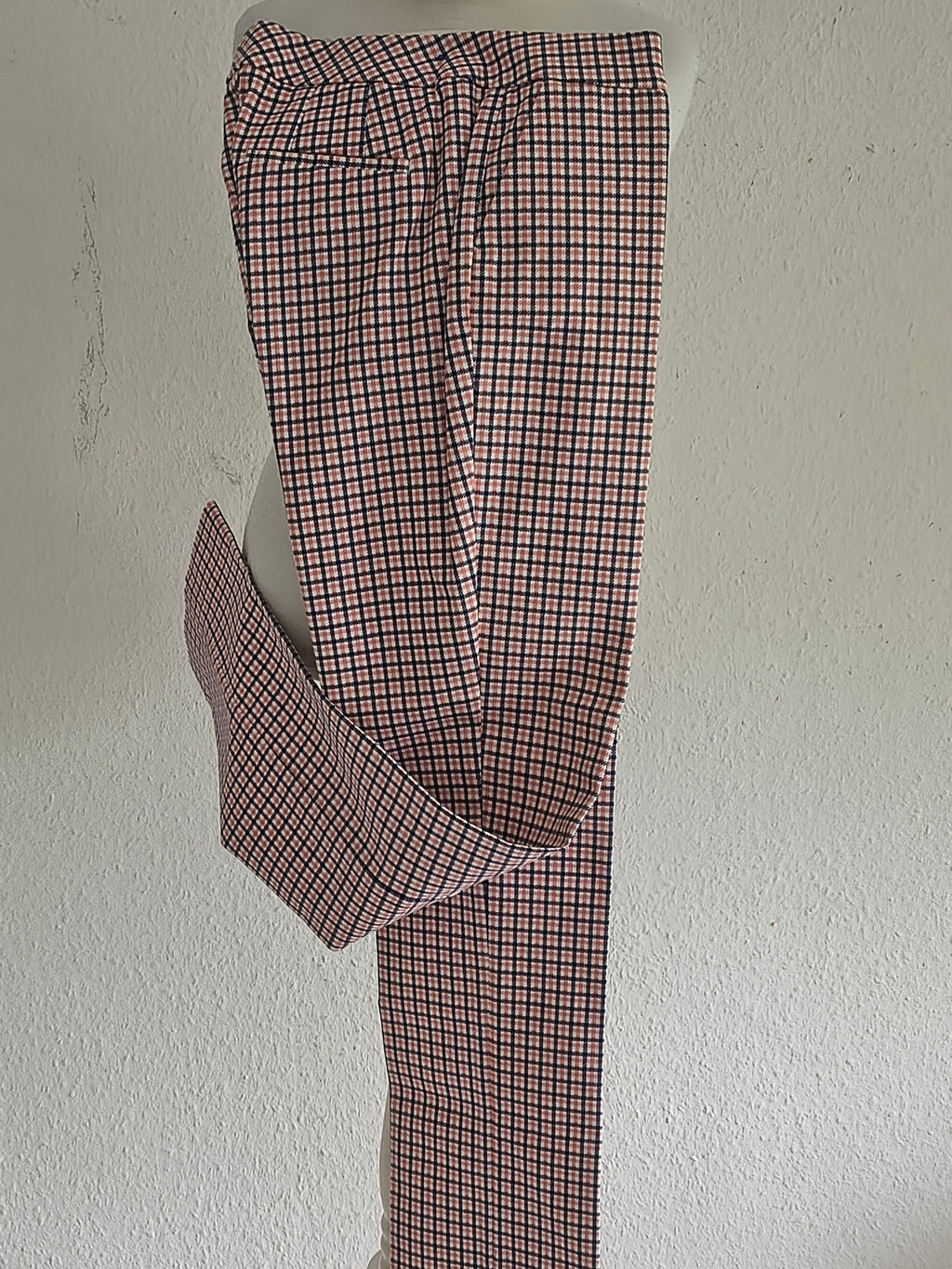 Boden Hose – Größe 38 (L) – Rosa/Blau Hahnentritt