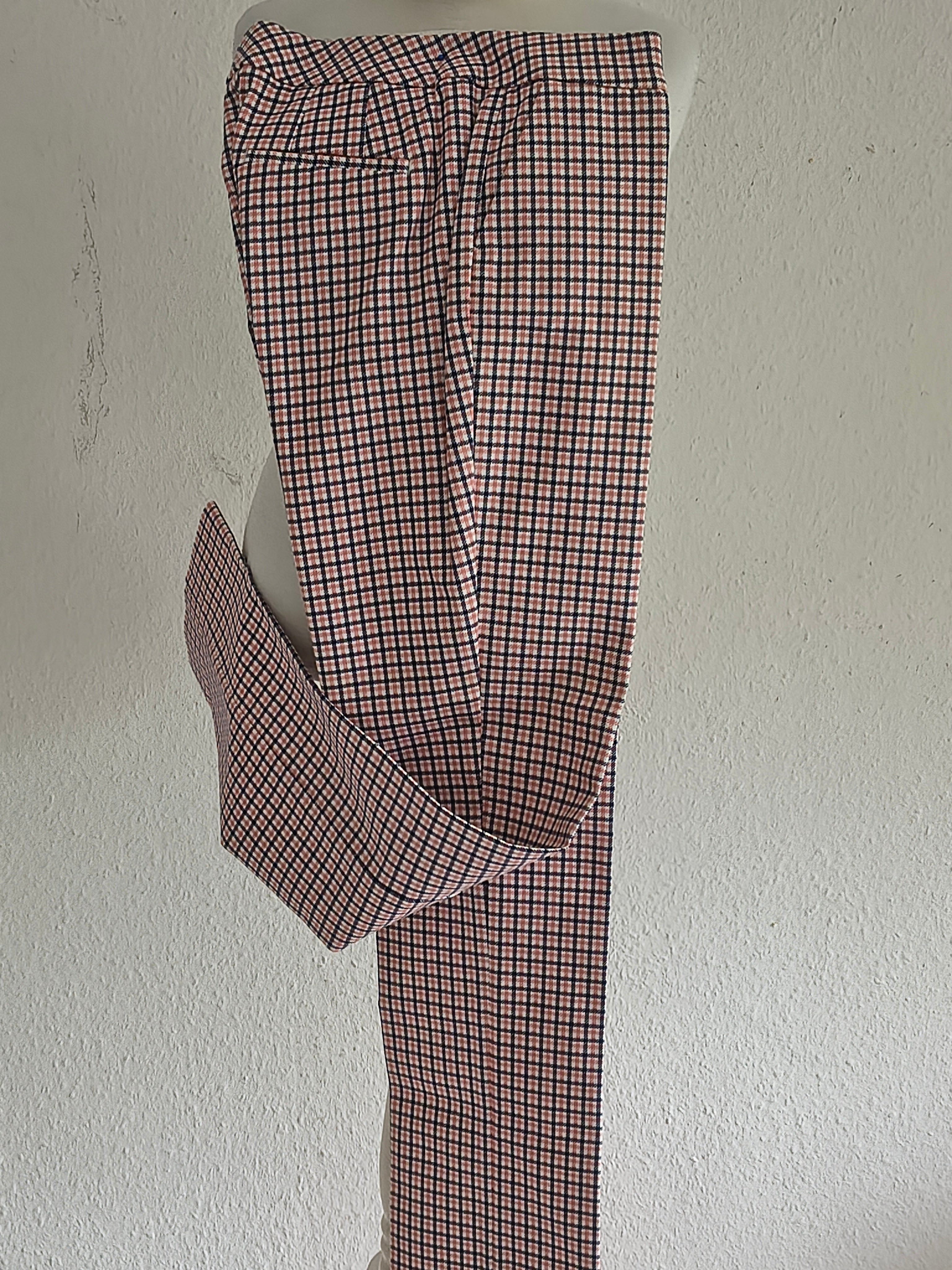 Boden Hose – Größe 38 (L) – Rosa/Blau Hahnentritt