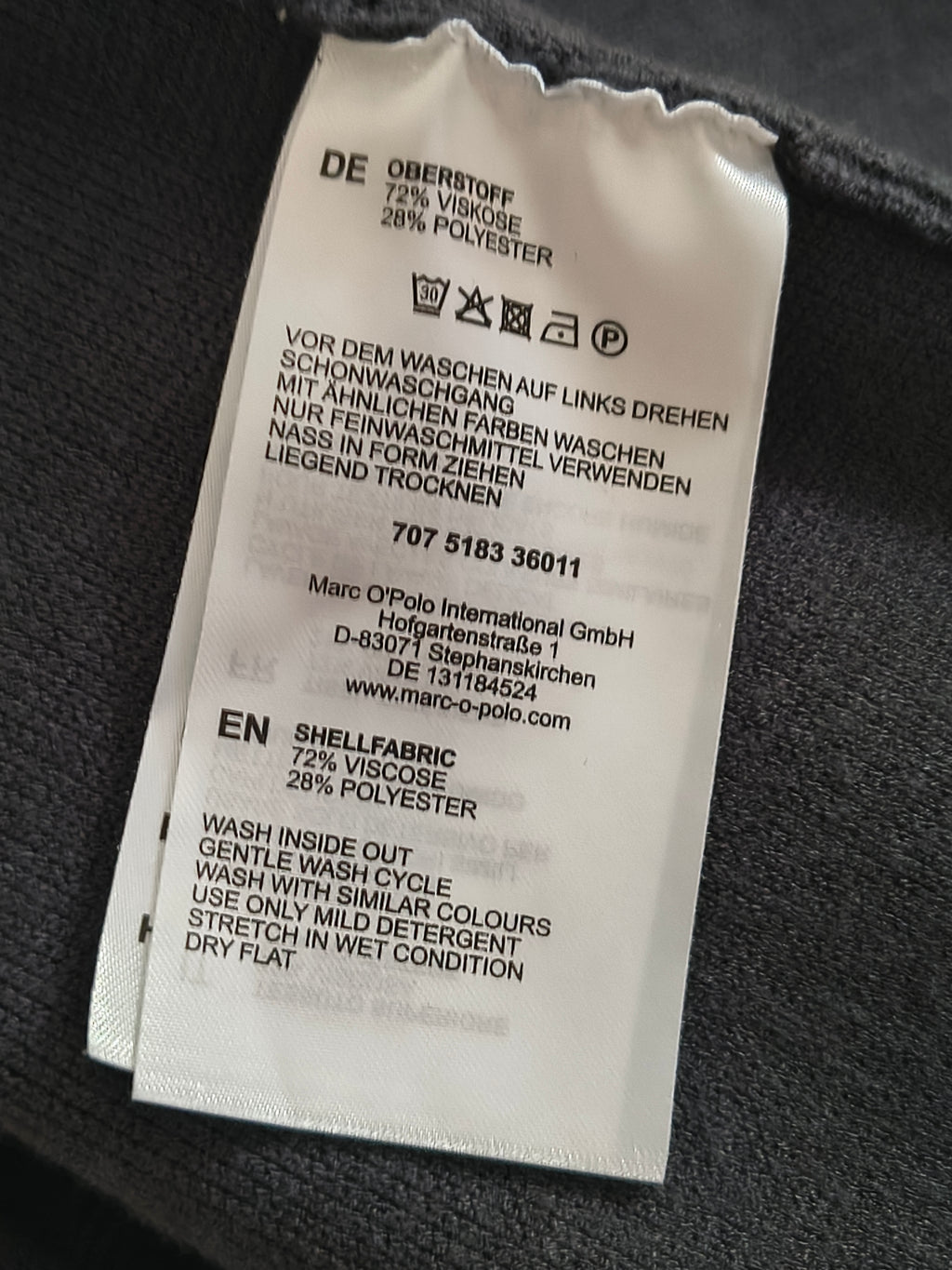 Marc O’Polo Strickjacke – Größe L – Dunkelblau