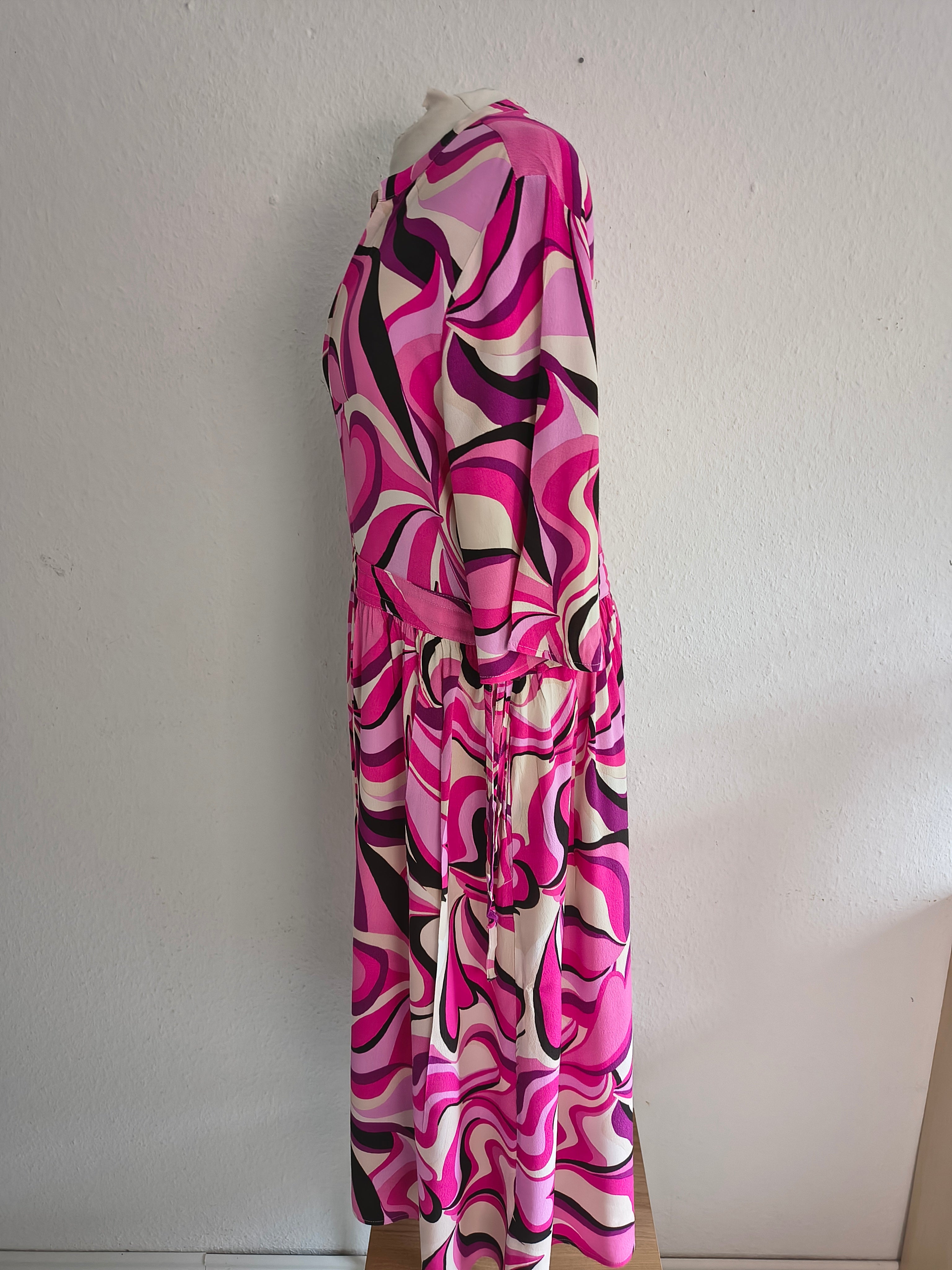 Lieblingsstück Kleid in Lila, Pink & Beige – Größe 40