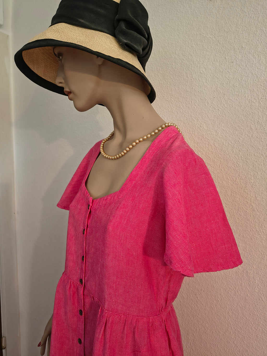 Lands' End Leinenkleid – Größe M