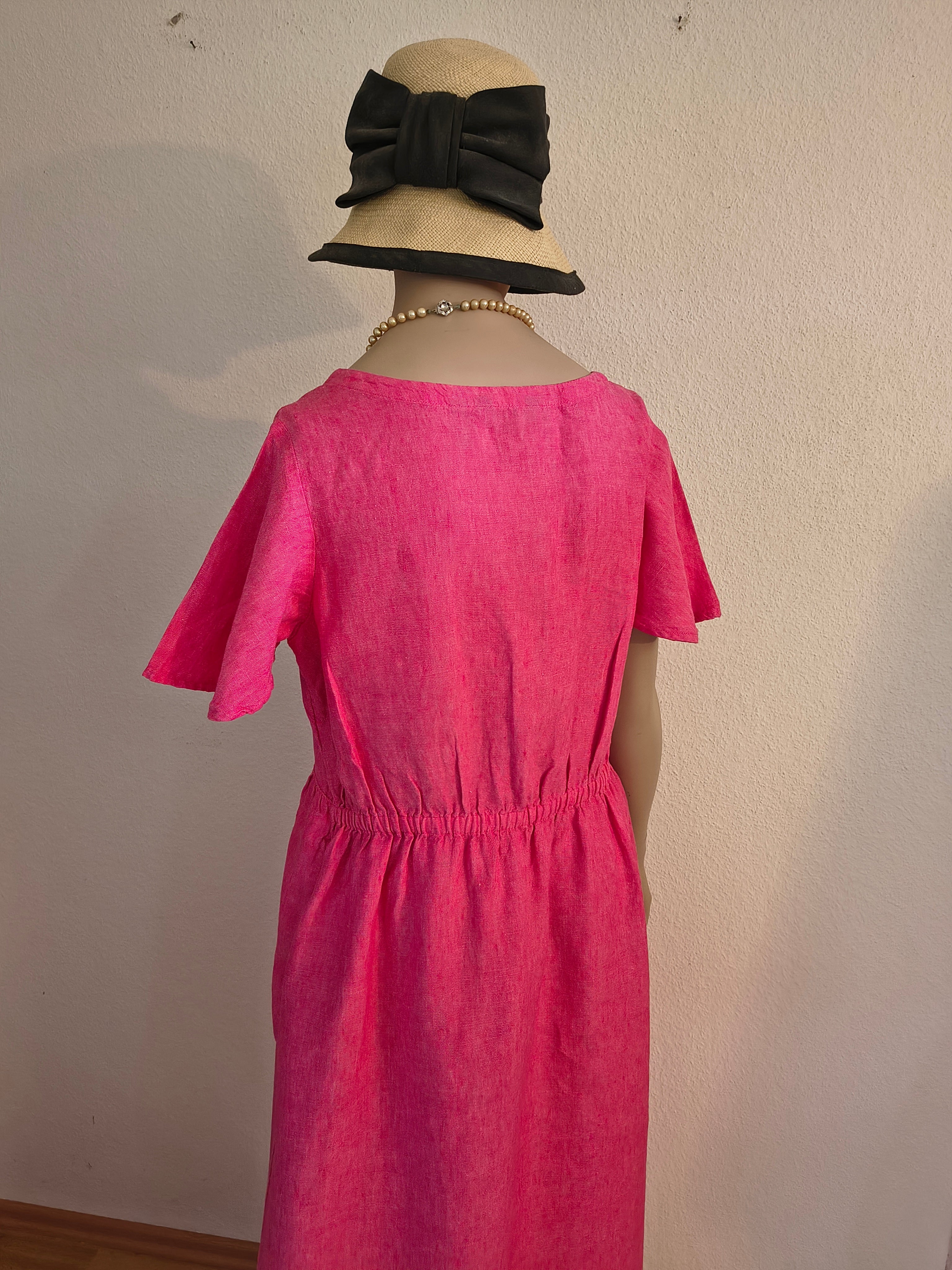 Lands' End Leinenkleid – Größe M