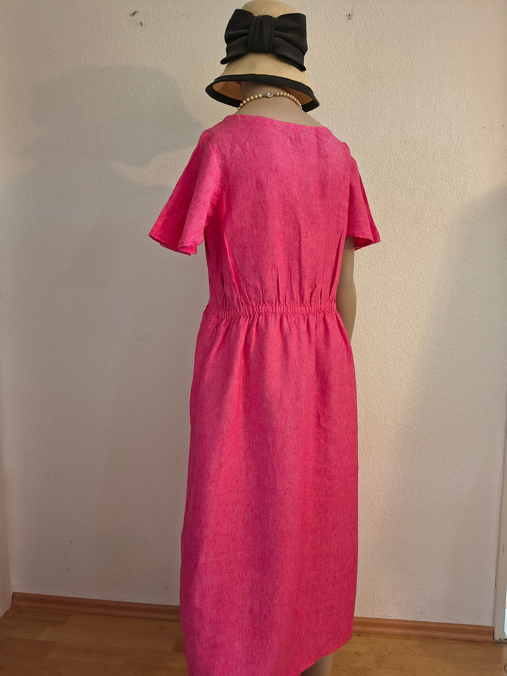 Lands' End Leinenkleid – Größe M